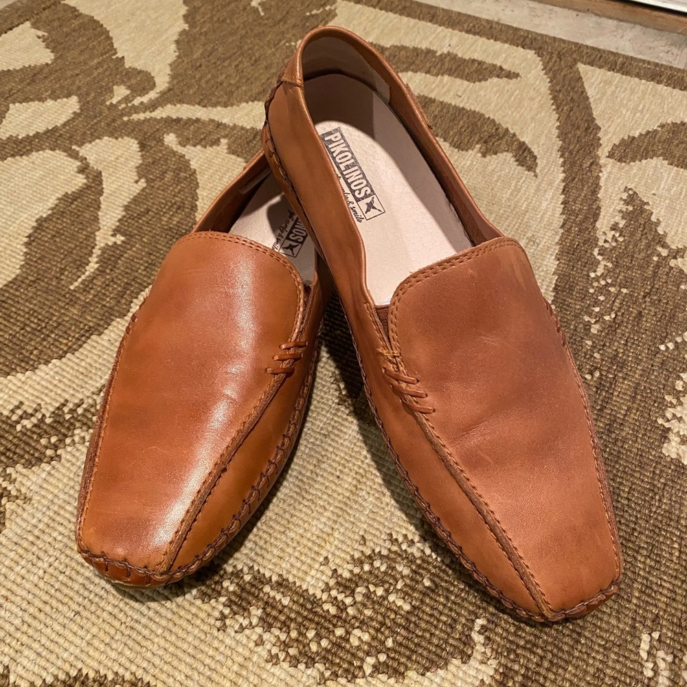 NWOT Men's Pikolinos Tan Leather Driving Moccasin 41 (US 7)